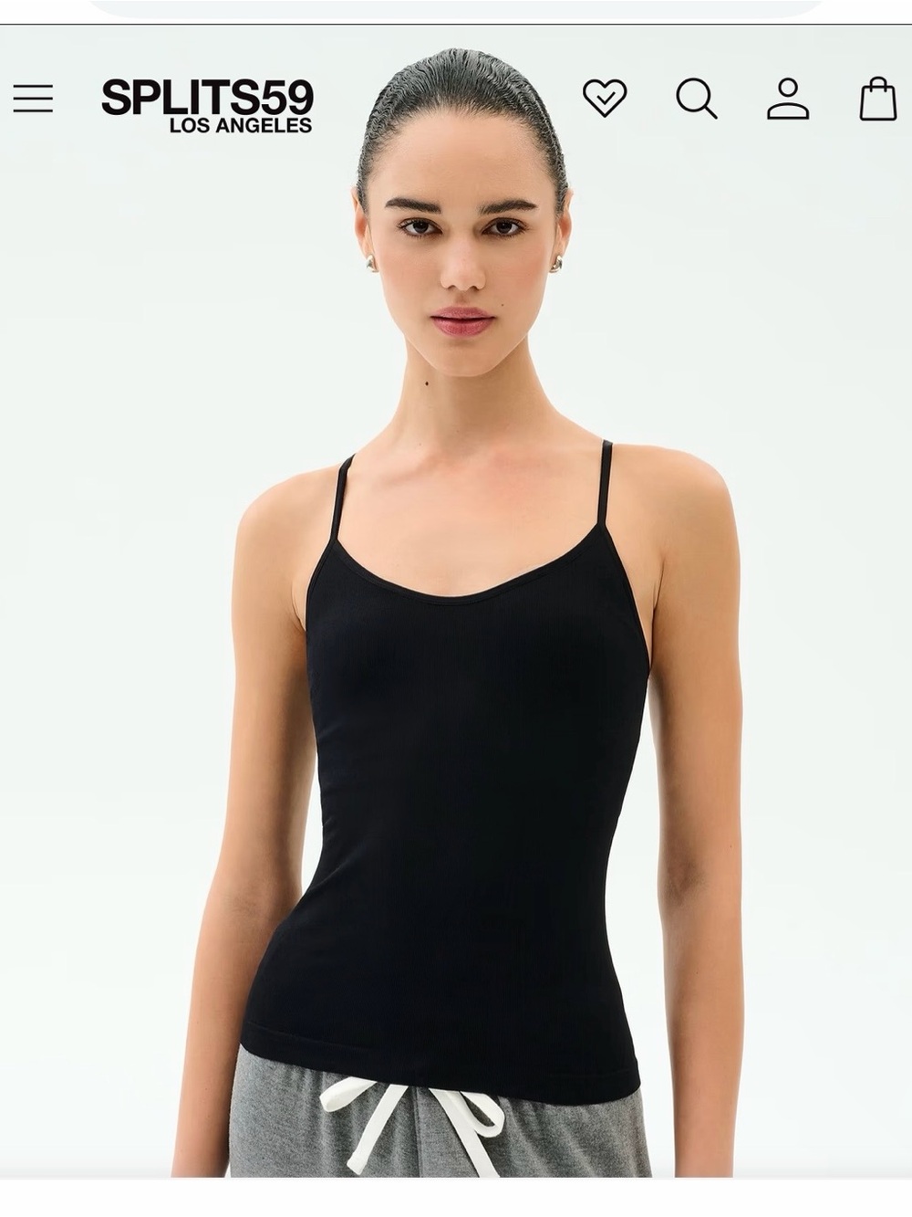 Splits59 LOREN SEAMLESS WAIST LENGTH TANK